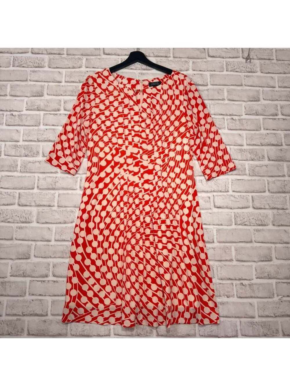 Tahari Arthur S. Levine Red and White Dress Women's 10